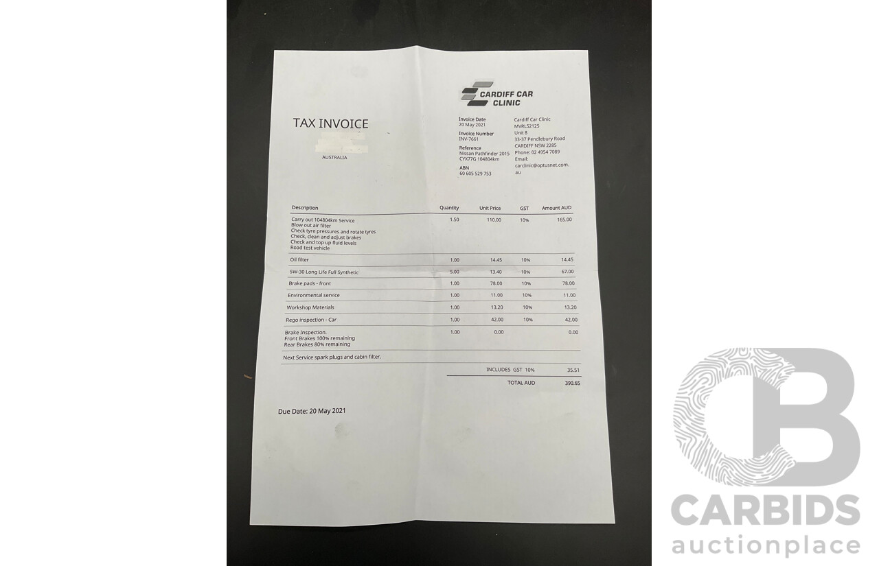 3/2015 Nissan Pathfinder ST (4x2) R52 4d Wagon Mountain Stone Metallic V6 3.5L