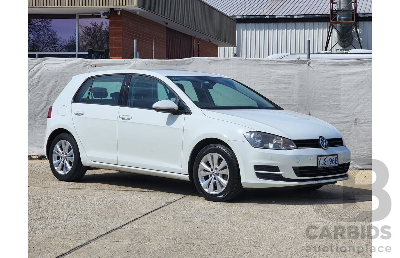 9/2013 Volkswagen Golf 90 TSI Comfortline AU 5d Hatchback White 1.4L