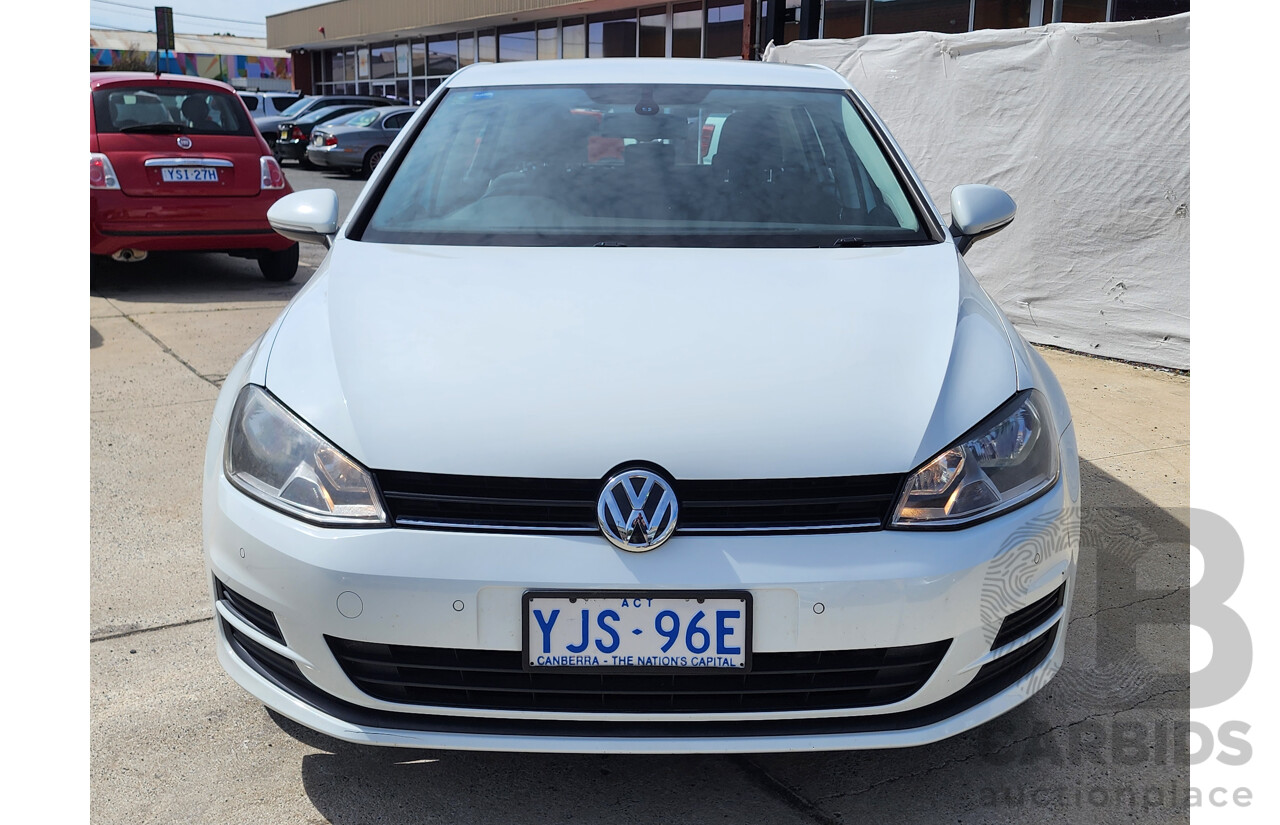 9/2013 Volkswagen Golf 90 TSI Comfortline AU 5d Hatchback White 1.4L