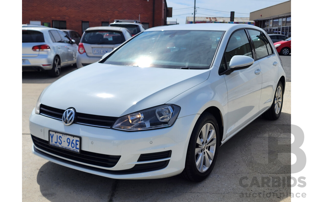 9/2013 Volkswagen Golf 90 TSI Comfortline AU 5d Hatchback White 1.4L