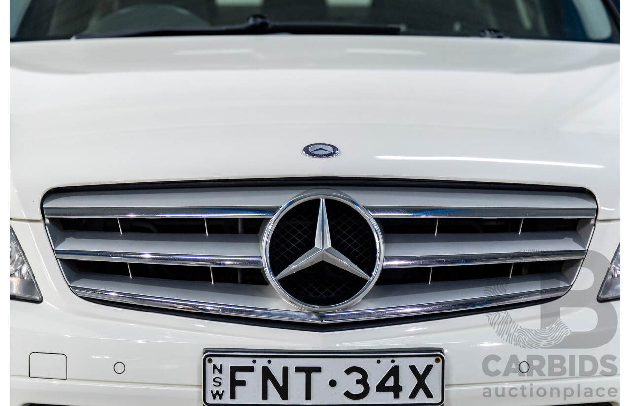 7/2009 Mercedes-Benz C200 Kompressor Avantgarde W204 4d Sedan Calcite White Supercharged 1.8L