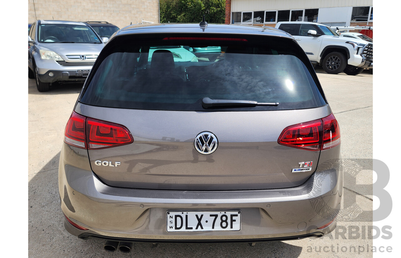 11/2016 Volkswagen Golf 110 TSI Highline AU MY17 5d Hatchback Grey 1.4L