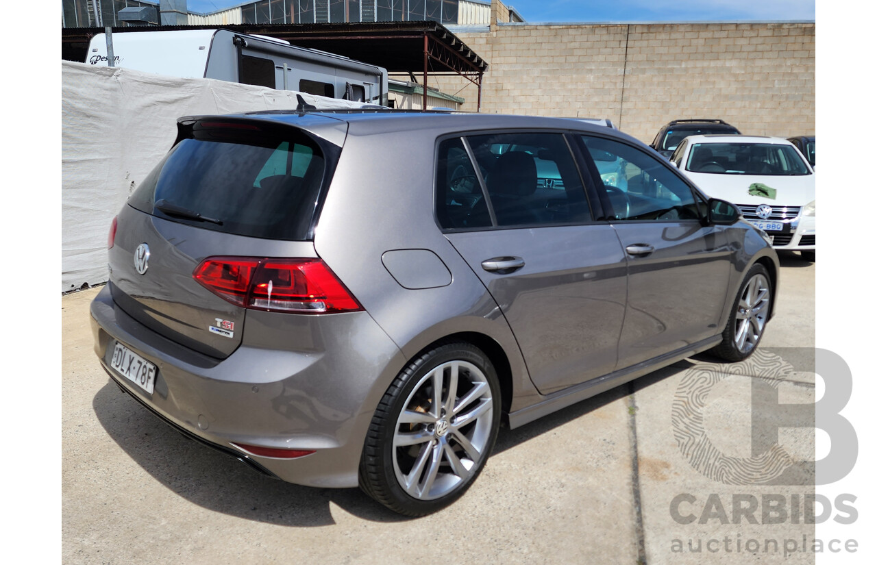 11/2016 Volkswagen Golf 110 TSI Highline AU MY17 5d Hatchback Grey 1.4L