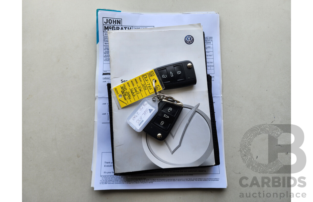 11/2016 Volkswagen Golf 110 TSI Highline AU MY17 5d Hatchback Grey 1.4L