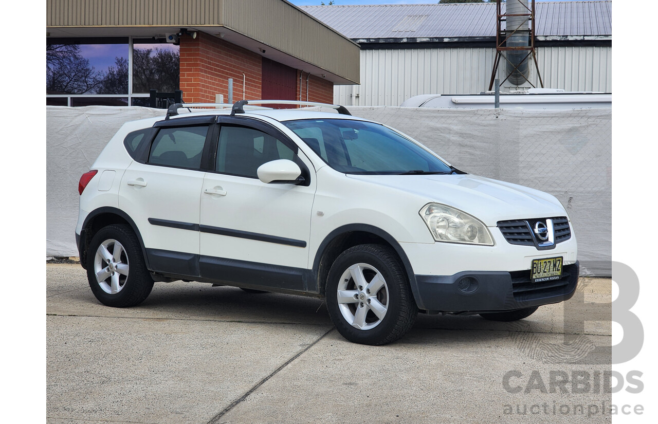 3/2009 Nissan Dualis ST (4x4) J10 4d Wagon Arctic White 2.0L