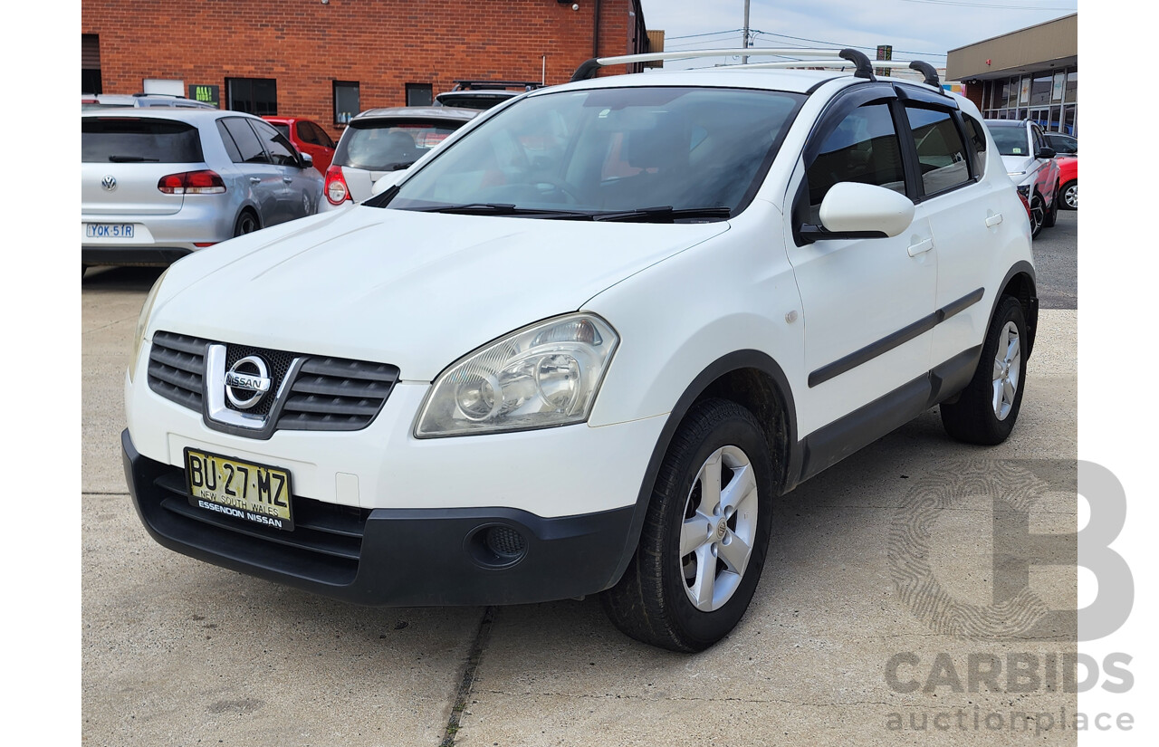 3/2009 Nissan Dualis ST (4x4) J10 4d Wagon Arctic White 2.0L