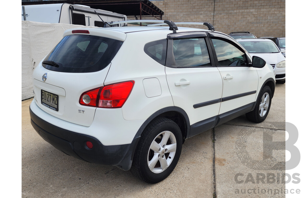 3/2009 Nissan Dualis ST (4x4) J10 4d Wagon Arctic White 2.0L