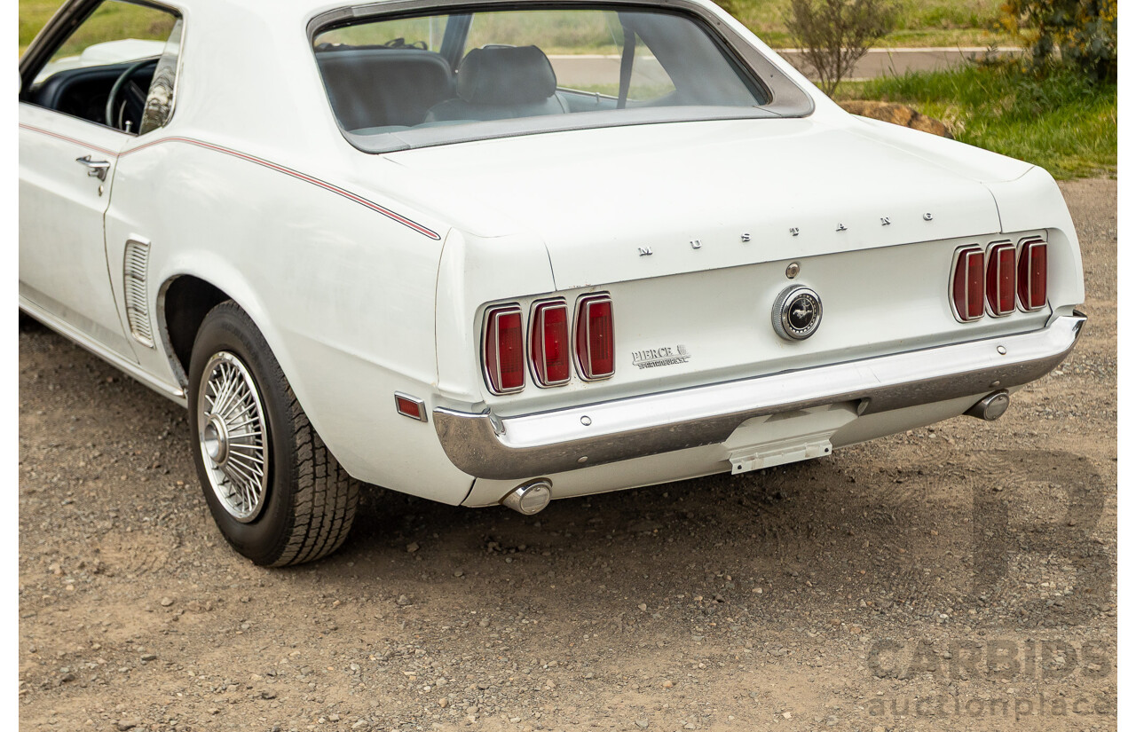 04/1969 Ford Mustang Hardtop F-Code 2d Coupe Pastel Grey 302ci 2v V8 4.9L