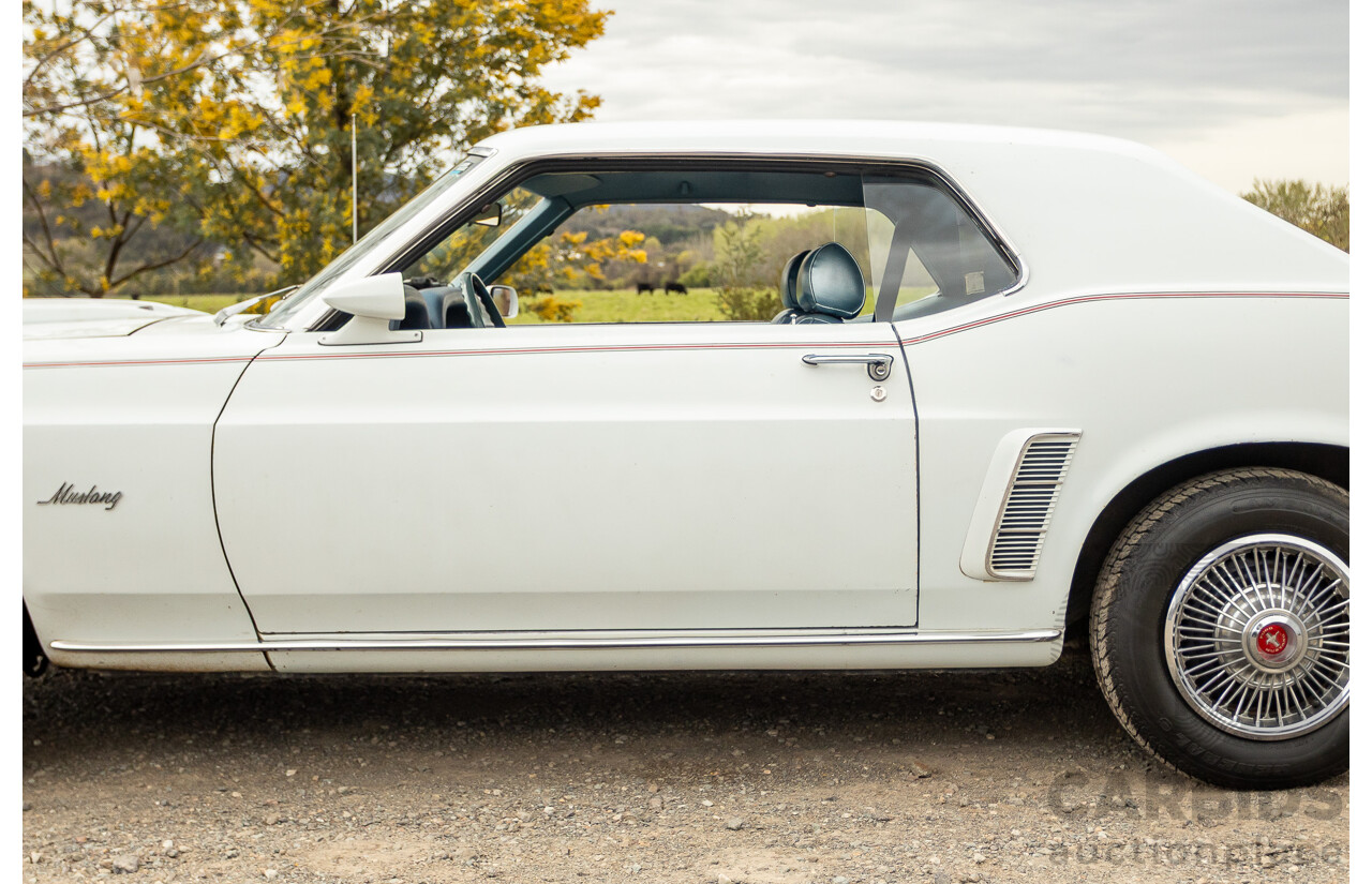 04/1969 Ford Mustang Hardtop F-Code 2d Coupe Pastel Grey 302ci 2v V8 4.9L