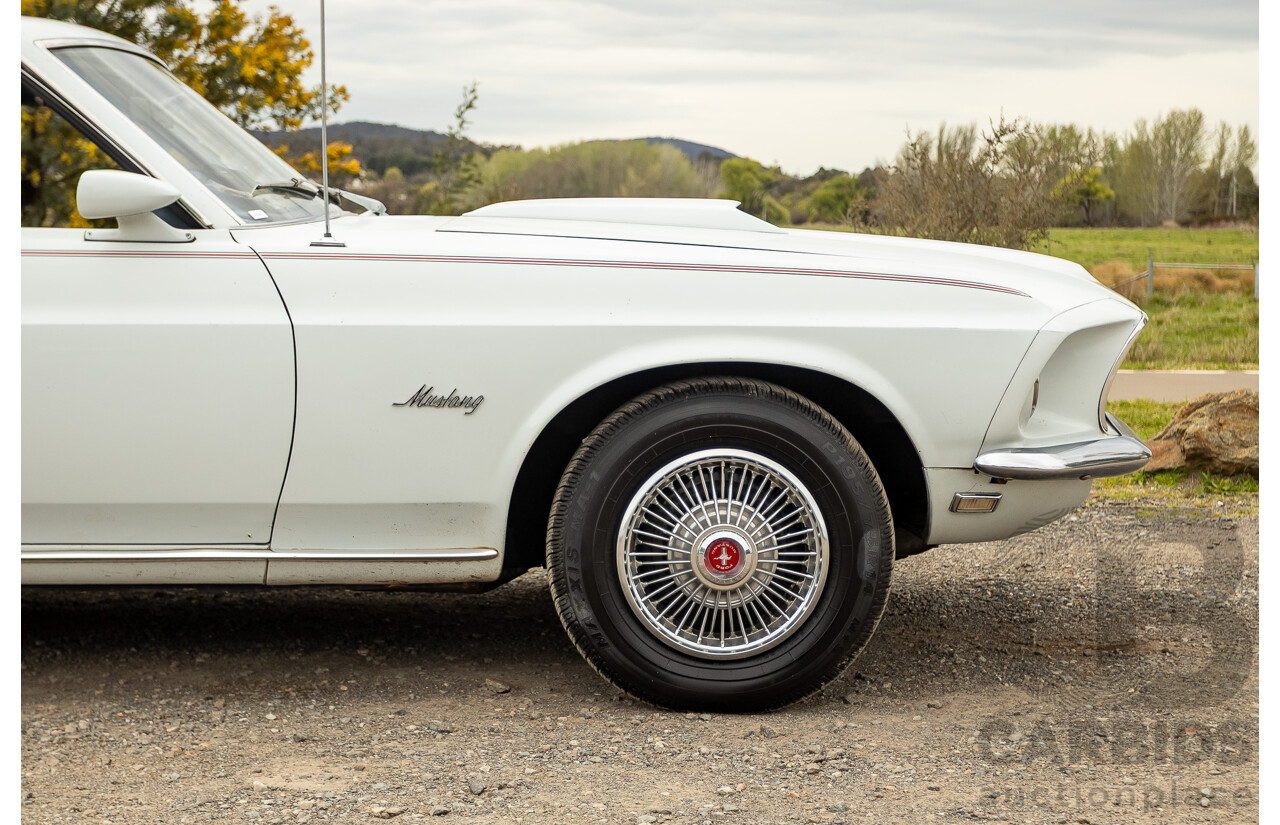 04/1969 Ford Mustang Hardtop F-Code 2d Coupe Pastel Grey 302ci 2v V8 4.9L