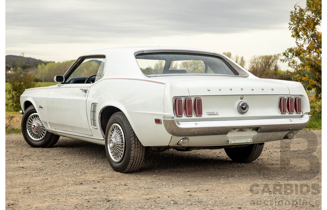 04/1969 Ford Mustang Hardtop F-Code 2d Coupe Pastel Grey 302ci 2v V8 4.9L