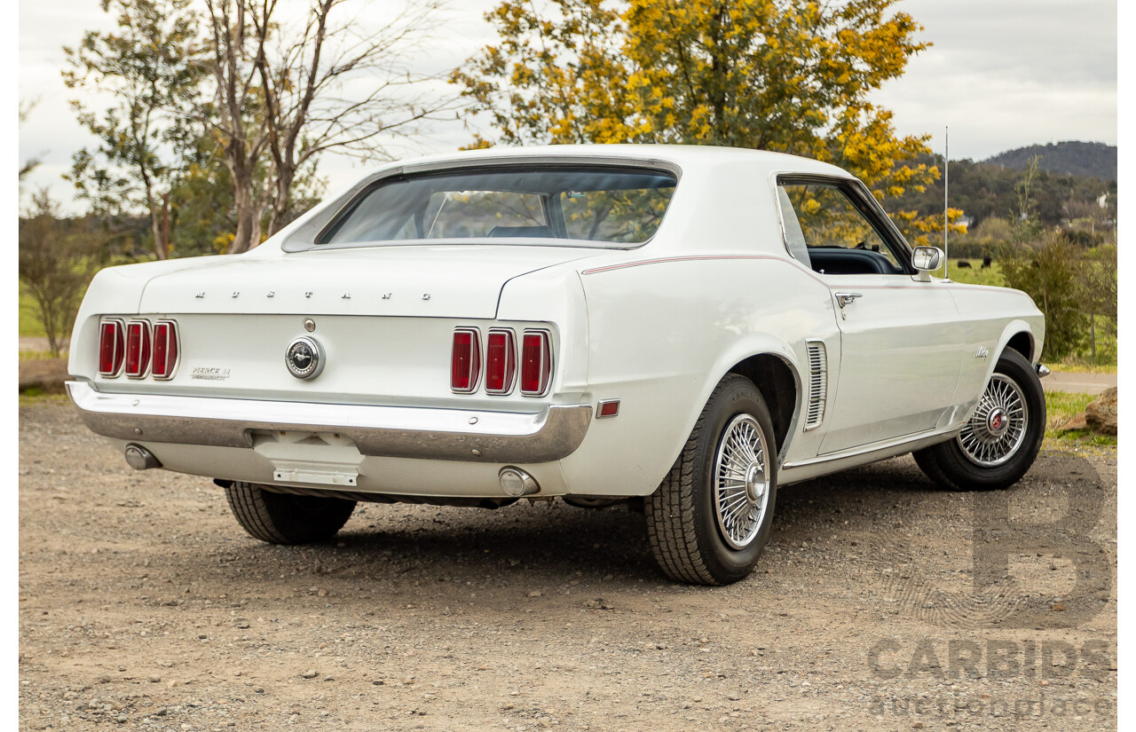 04/1969 Ford Mustang Hardtop F-Code 2d Coupe Pastel Grey 302ci 2v V8 4.9L