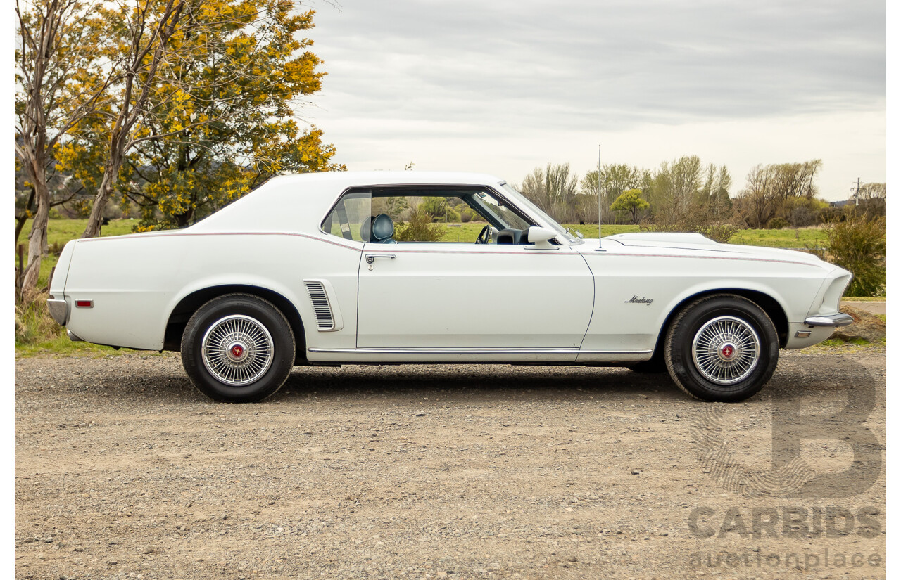 04/1969 Ford Mustang Hardtop F-Code 2d Coupe Pastel Grey 302ci 2v V8 4.9L
