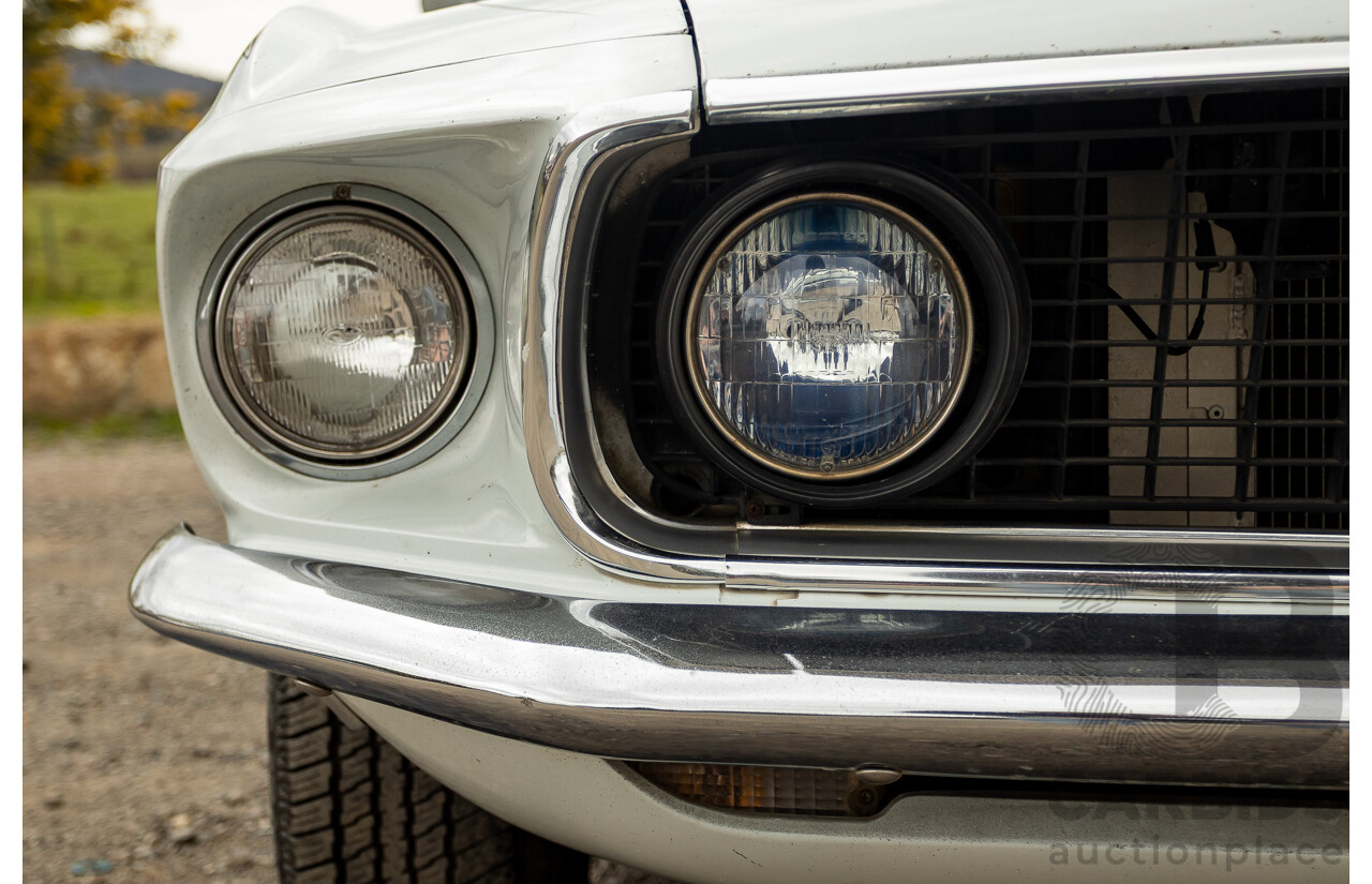 04/1969 Ford Mustang Hardtop F-Code 2d Coupe Pastel Grey 302ci 2v V8 4.9L