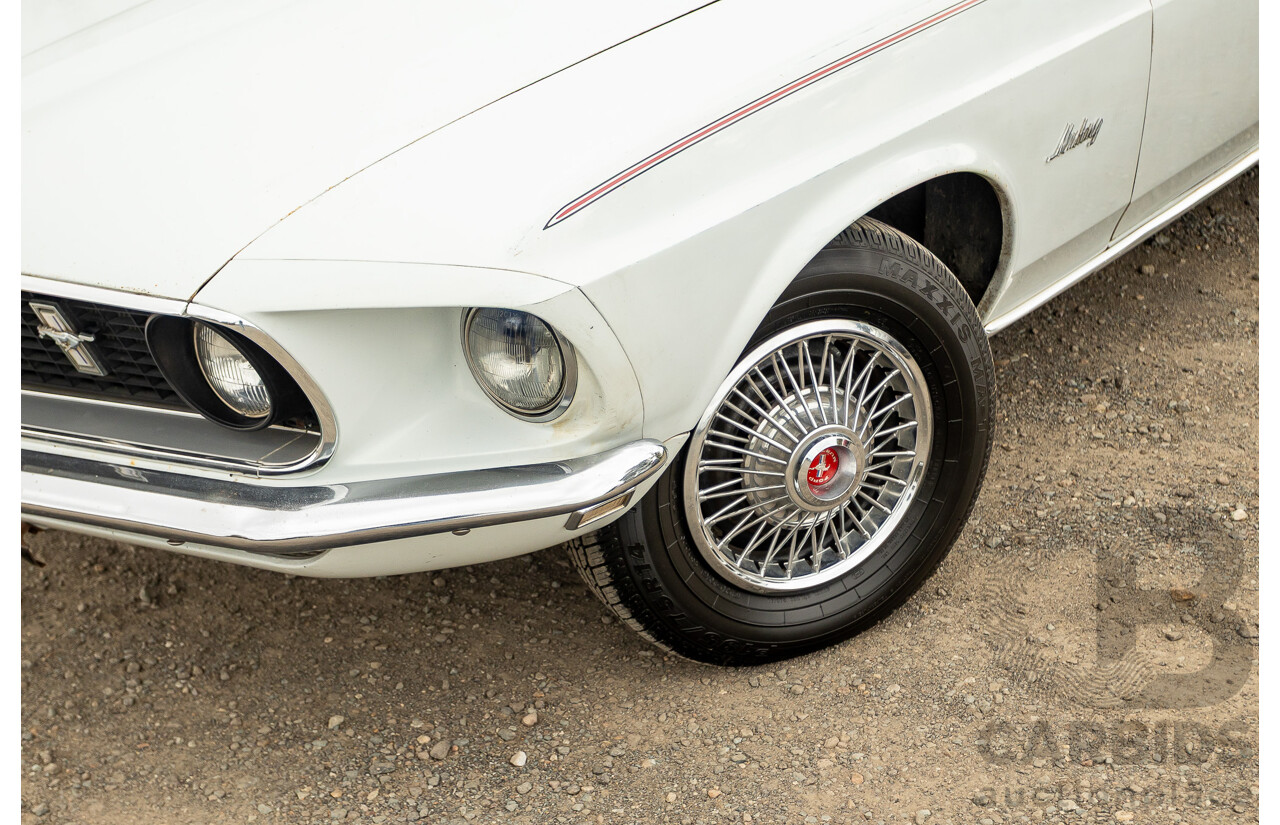 04/1969 Ford Mustang Hardtop F-Code 2d Coupe Pastel Grey 302ci 2v V8 4.9L