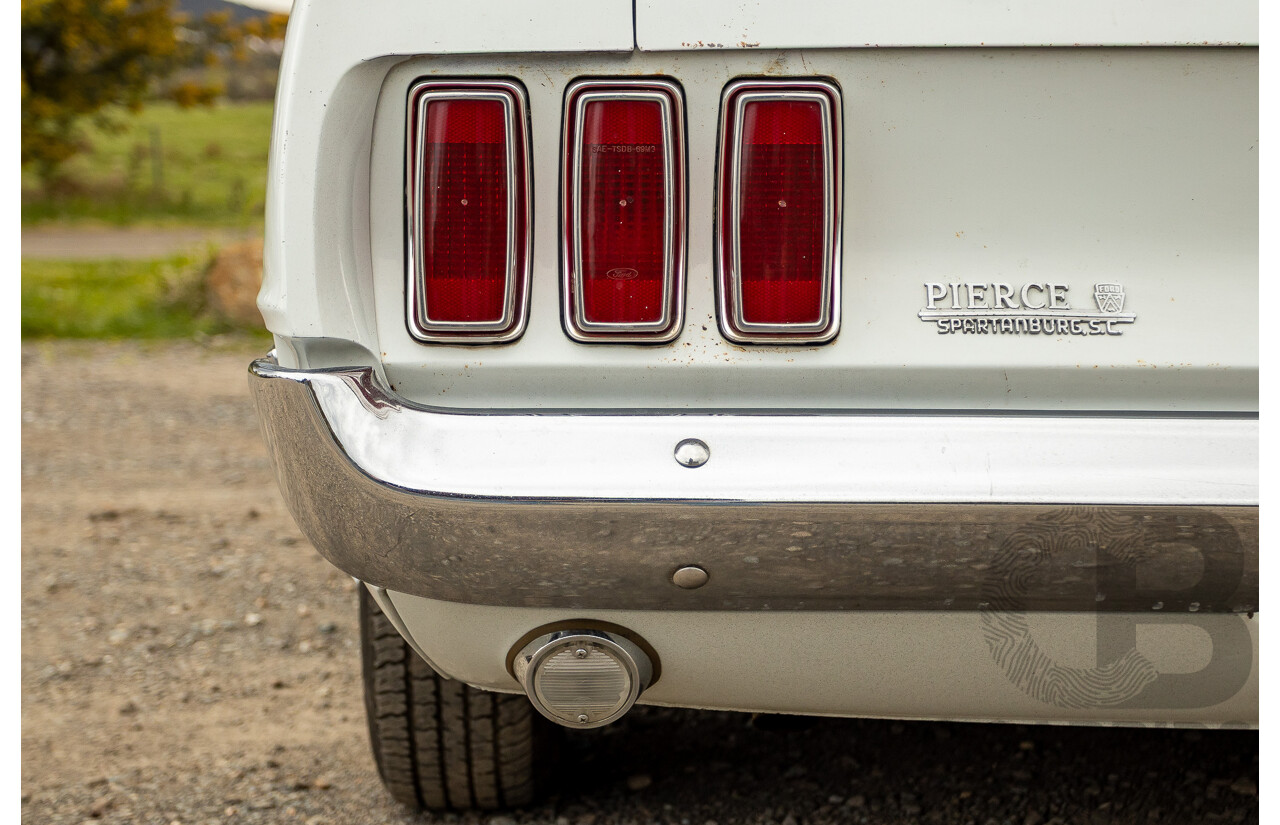 04/1969 Ford Mustang Hardtop F-Code 2d Coupe Pastel Grey 302ci 2v V8 4.9L