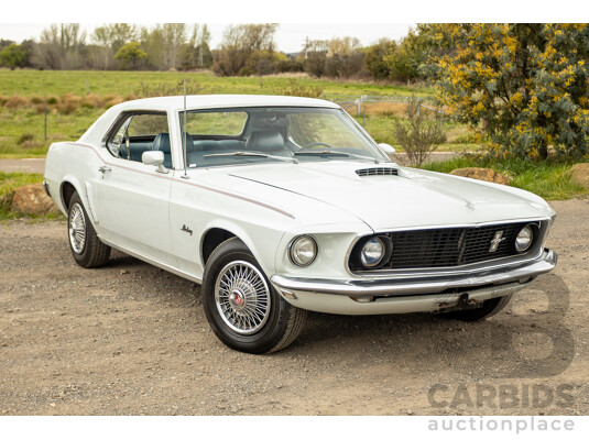 04/1969 Ford Mustang Hardtop F-Code 2d Coupe Pastel Grey 302ci 2v V8 4.9L