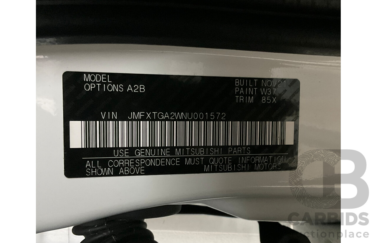 01/2022 Mitsubishi ASX ES Plus (FWD) XD MY22 4d Wagon Wicked White 2.0L