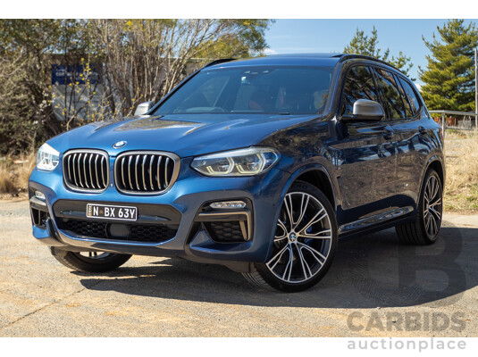 06/2018 BMW X3 M40i (AWD) MY18 G01 4d Wagon Phytonic Blue Metallic Turbo 3.0L