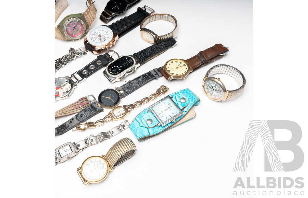 Collection of (19) Vintage Ladies Watches Including CK & JAG