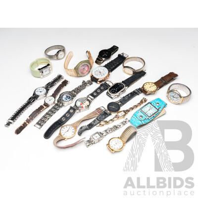 Collection of (19) Vintage Ladies Watches Including CK & JAG