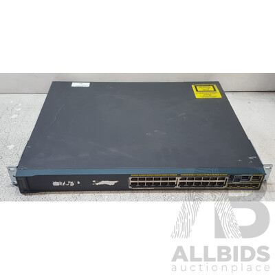Cisco (WS-C2960S-24PS-L) Catalyst 2960-S Series PoE+ 24-Port Gigabit Ethernet Switch
