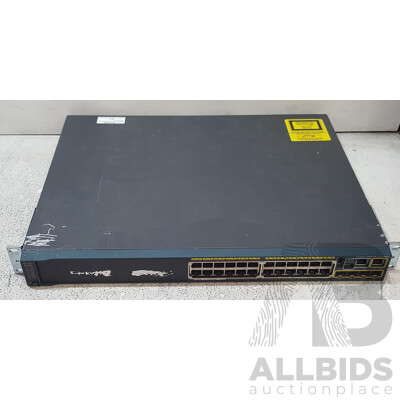 Cisco (WS-C2960S-24PS-L) Catalyst 2960-S Series PoE+ 24-Port Gigabit Ethernet Switch