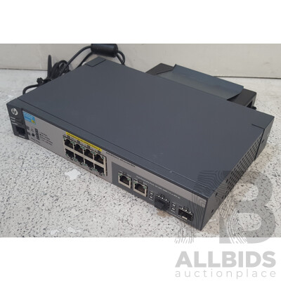 HP (J9562A) 2915-8G PoE 8-Port Gigabit Ethernet Switch w/ Power Supply