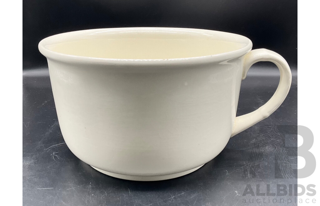 West Germany Jug (390/40), English Chamber Pot, Assorted Crystal Vases, Large Framed Printed Picture and More - Lot of 8