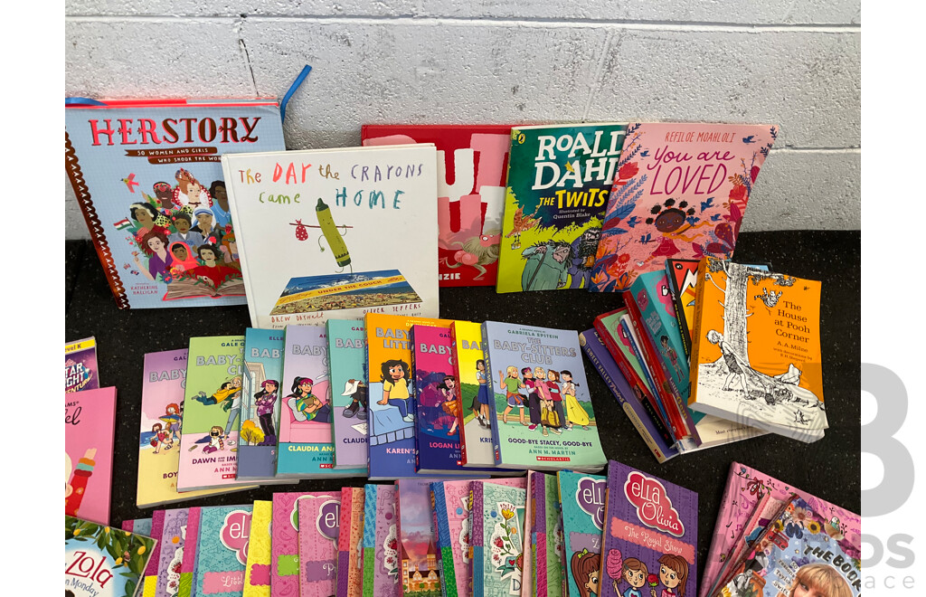 Huge Collection of Kids Books, Including the Book of Taylor Swift, ELLA Diaries, the Baby Sitters Club and More