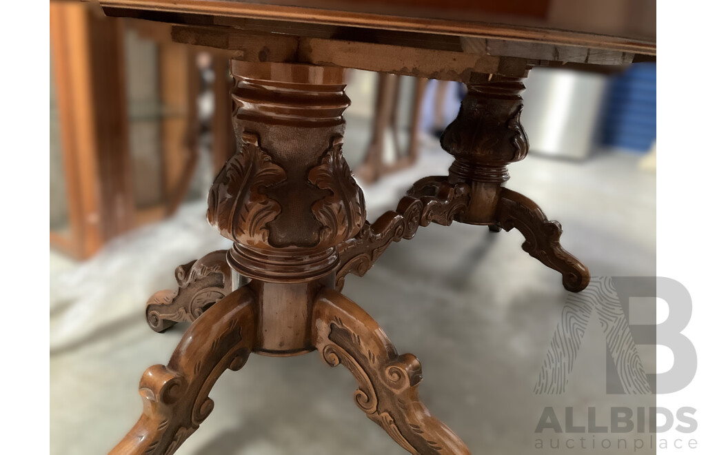 Extendable Dining Table Set with 8 Chairs