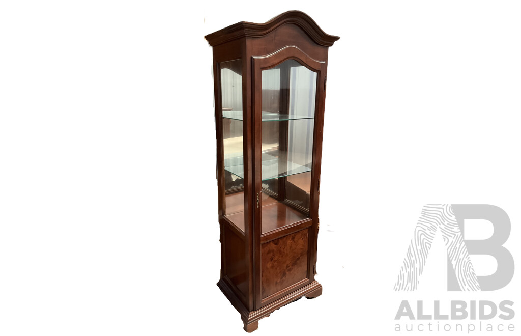 Solid Wood Display Glass Cabinet