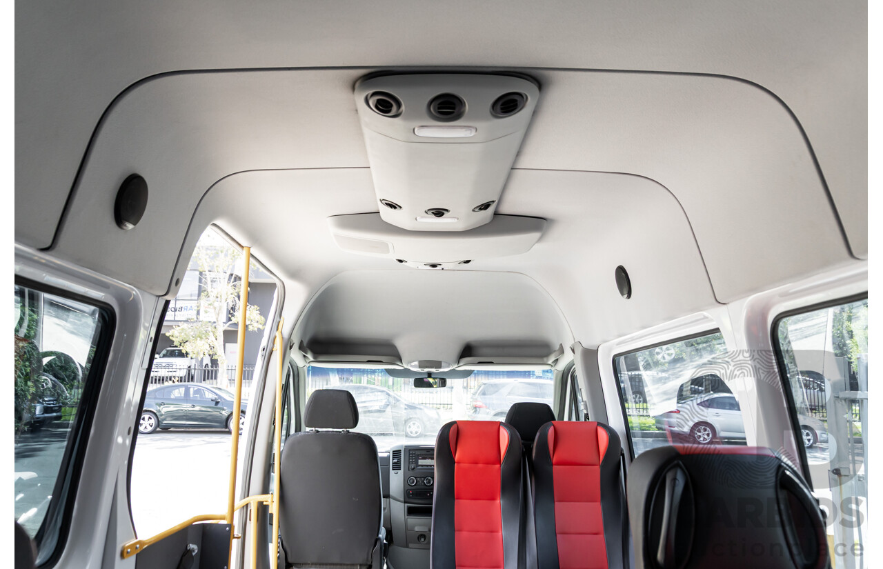 10/2014 Mercedes-Benz Sprinter 316CDI Extra Long High Roof (RWD) 906 MY14 3d Van Arctic White Turbo Diesel 2.1L - 7 Seater Custom Wheelchair Lift