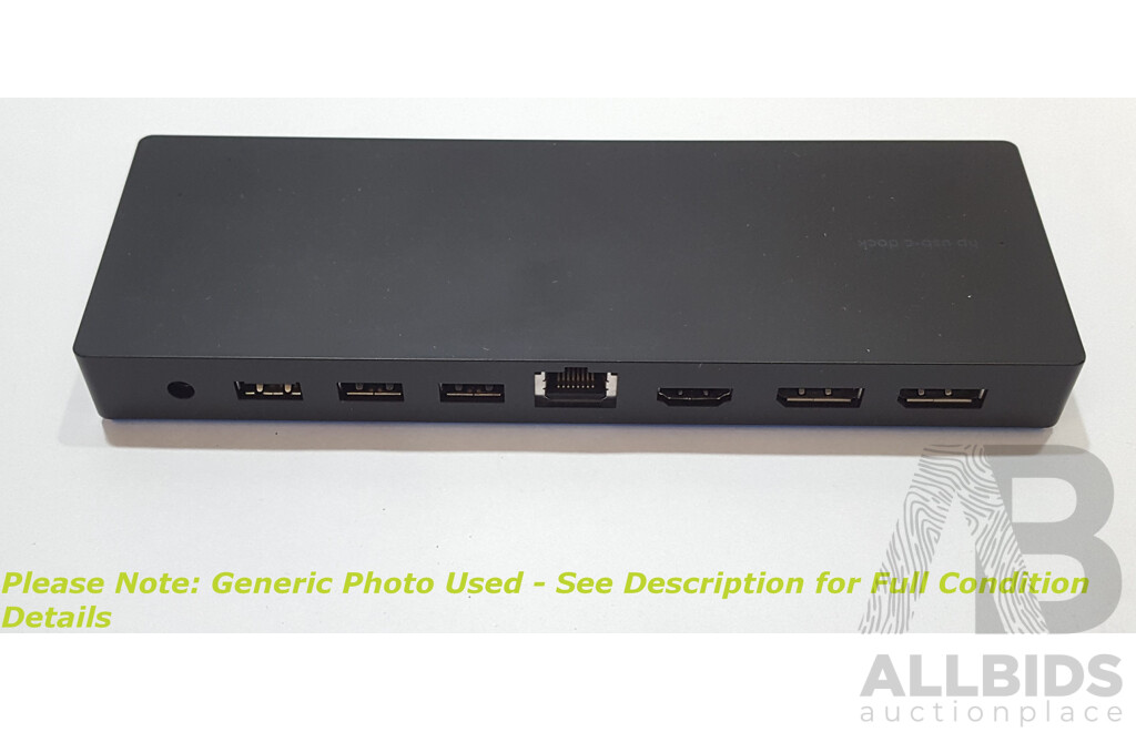 HP (HSTNH-U601) USB-C Dock G4 w/ Power Supply