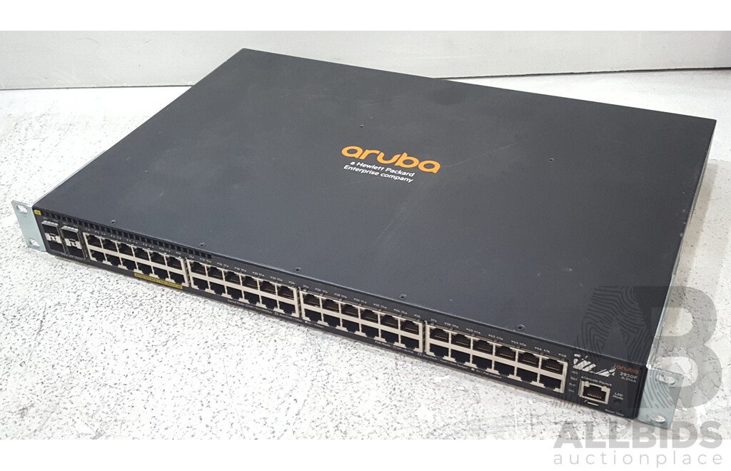 HP Aruba (JL256A) 2930F 48-Port Gigabit PoE+ Switch