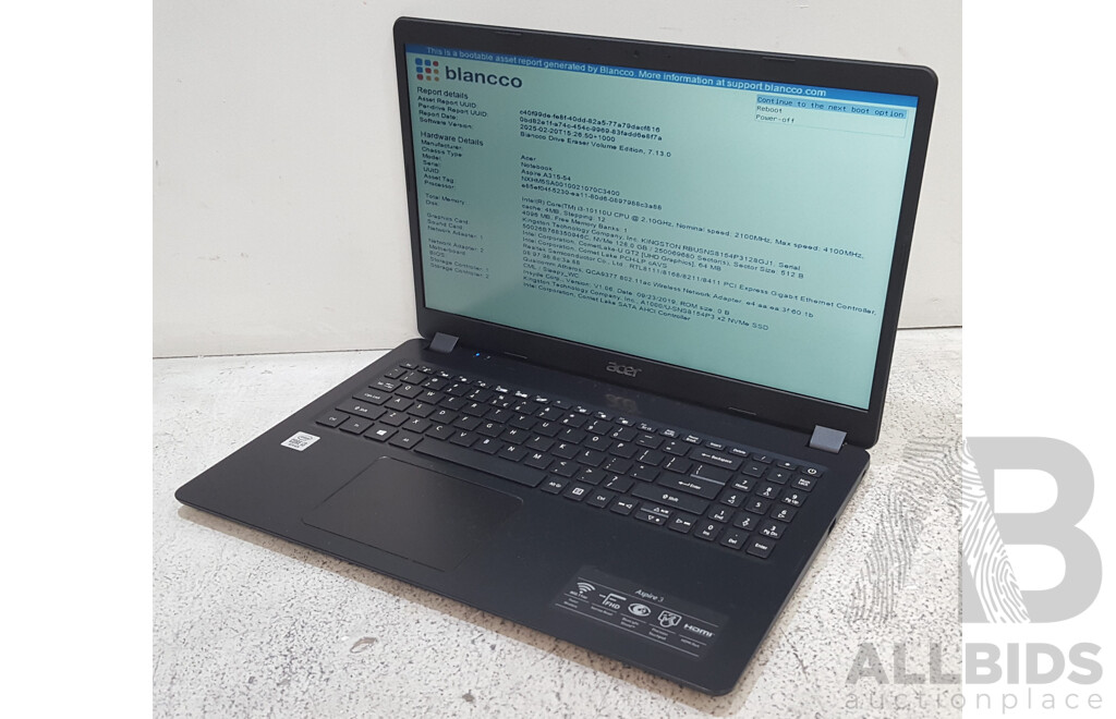 Acer (N19C1) Aspire 3 10th Gen Intel Core i3 (10110U) 2.10GHz-4.10GHz 2-Core CPU 15.6-Inch Laptop