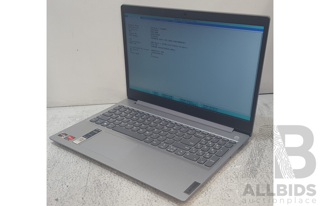 Lenovo ideaPad 3 (15ADA05) AMD Ryzen 3 (3250U) 2.60GHz-3.50GHz 2-Core CPU 15.6-Inch FHD Laptop