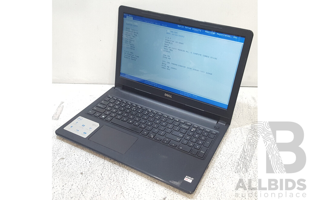 Dell Inspiron 15-3565 AMD A6 (9200) Radeon R4, 5 Compute Cores 2C+3G 2.00GHz CPU 15.6-Inch HD Laptop