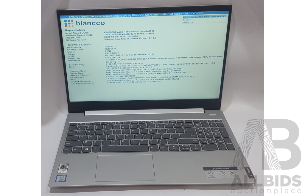 Lenovo ideaPad S340-15IWL Intel Core i5 (8265U) 1.60GHz-3.90GHz 4-Core CPU 15.6-Inch Laptop