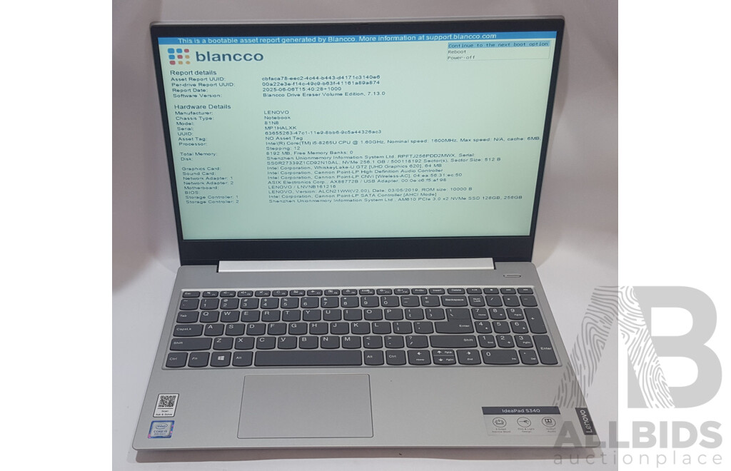 Lenovo ideaPad S340-15IWL Intel Core i5 (8265U) 1.60GHz-3.90GHz 4-Core CPU 15.6-Inch Laptop