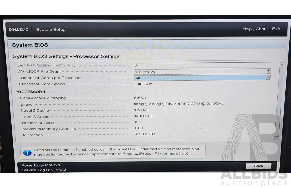 Dell EMC PowerEdge R740xd Intel Xeon SILVER (4210R) 2.40GHz-3.20GHz 10-Core CPU 2RU Server W/ 32GB DDR4 & 40.9TB Storage