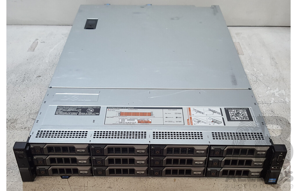 Dell DR4100 Dual Intel Xeon (E5-2620 0) 2.00GHz-2.50GHz 6-Core CPU 2RU Server w/ 32GB DDR3