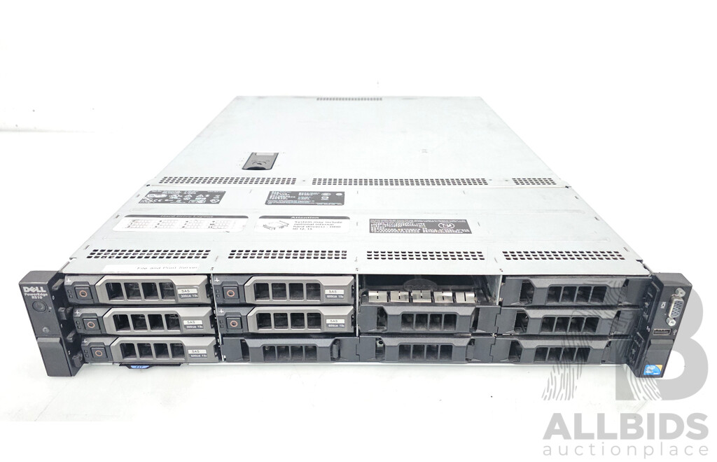 Dell PowerEdge R510 Intel Xeon (E5620) 2.40GHz-2.66GHz Quad-Core CPU 2RU Server