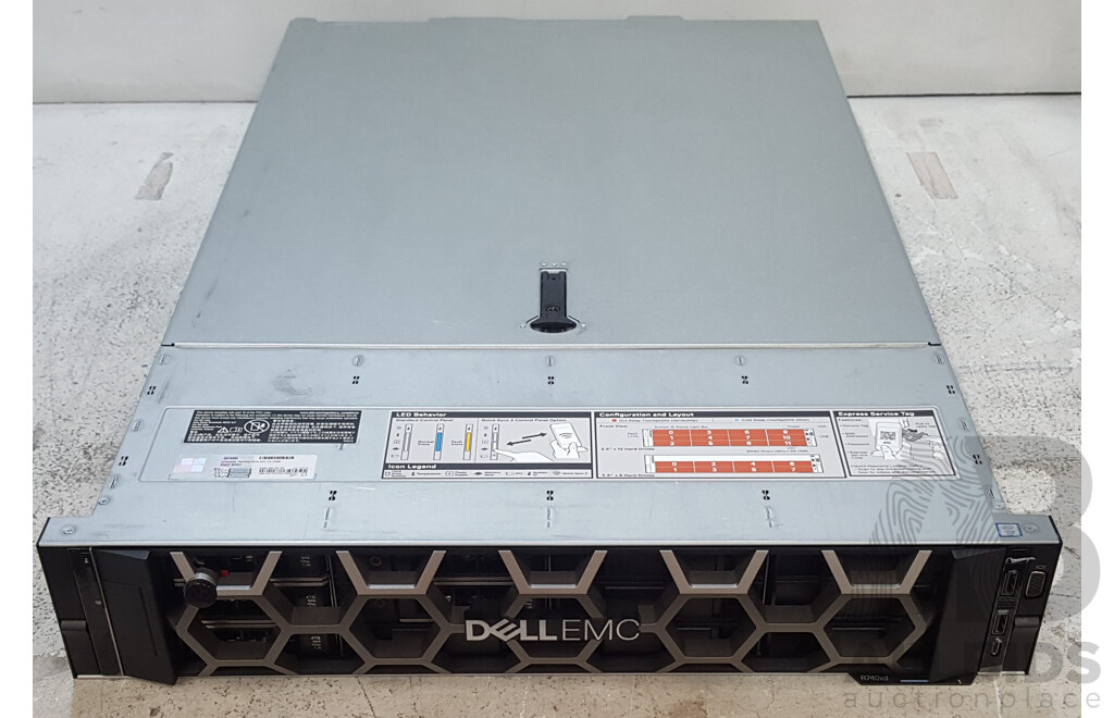 Dell EMC PowerEdge R740xd Intel Xeon SILVER (4210R) 2.40GHz-3.20GHz 10-Core CPU 2RU Server w/ 32GB DDR4