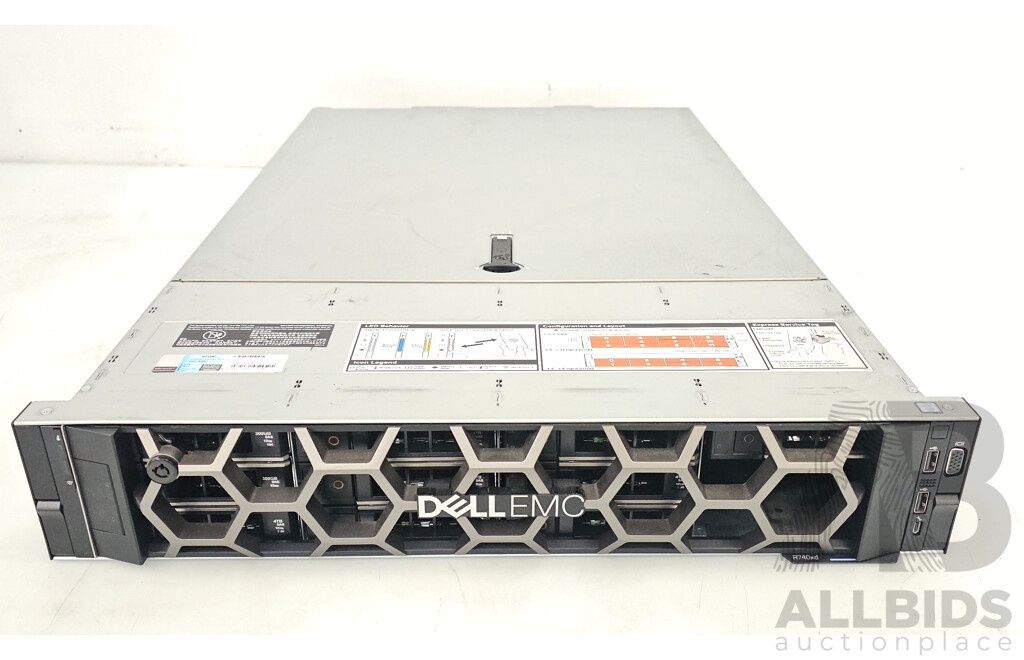 Dell EMC PowerEdge R740xd Intel Xeon SILVER (4210R) 2.40GHz-3.20GHz 10-Core CPU 2RU Server W/ 32GB DDR4 & 32.6TB Storage