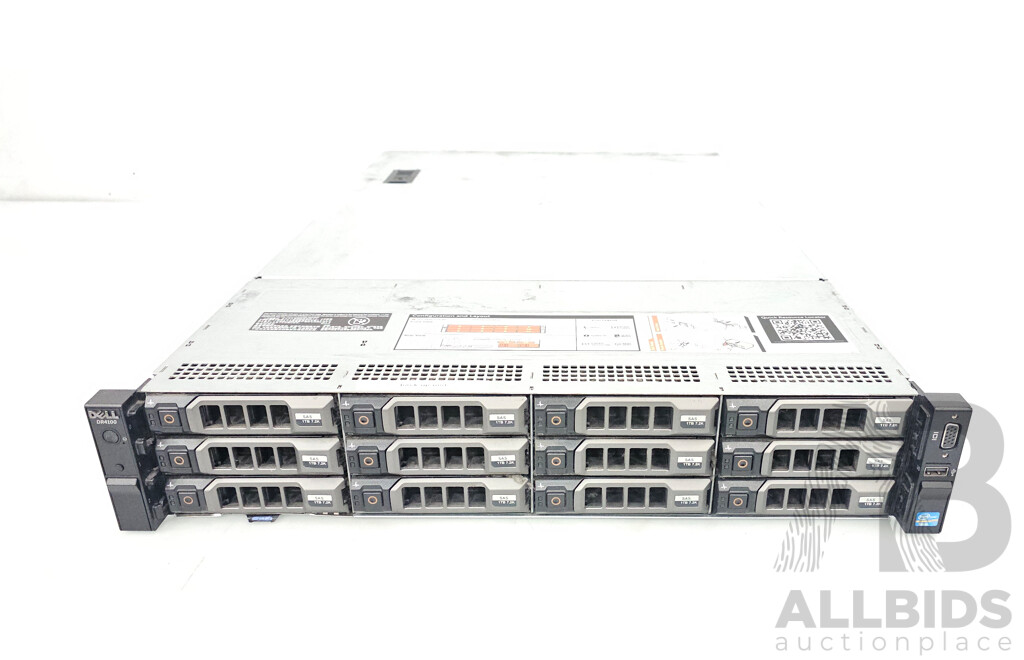 Dell DR4100 Dual Intel Xeon (E5-2620 0) 2.00GHz-2.50GHz 6-Core CPU 2RU Server w/ 32GB DDR3
