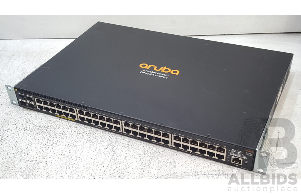 HP Aruba (JL256A) 2930F 48-Port Gigabit PoE+ Switch