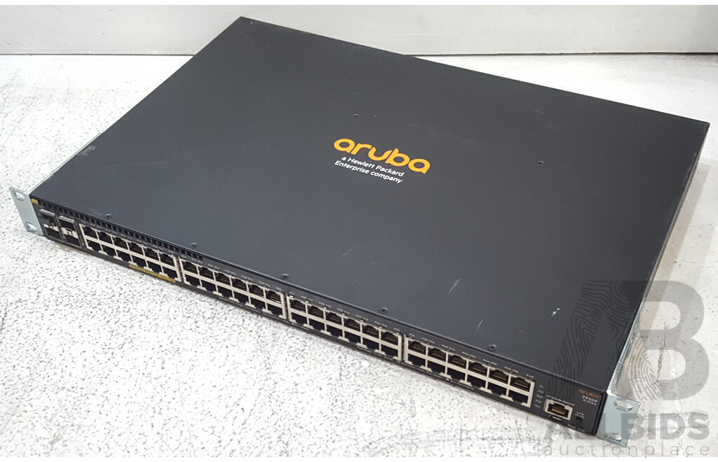 HP Aruba (JL256A) 2930F 48-Port Gigabit PoE+ Switch