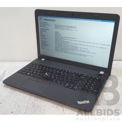 Lenovo (20DF001HAU) ThinkPad E550 Intel Core i5 (5200U) 2.20GHz-2.70GHz 2-Core CPU 15.6-Inch Laptop