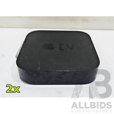 Apple TV (A1469) 3rd Generation HD Media Streamer - Lot of Two